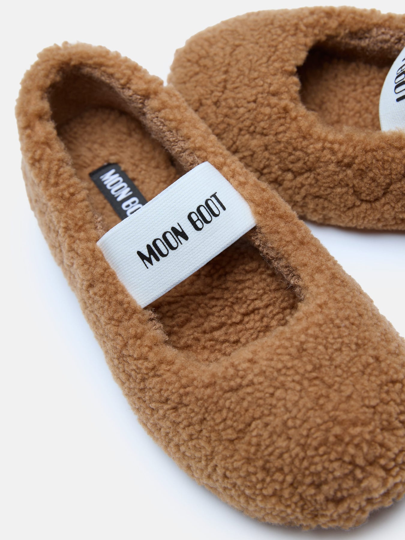 Mb Shearling Ballerina - Cognac