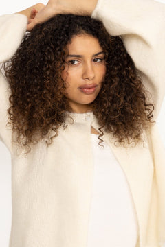 Amelia Chunky Cardigan - Bright White