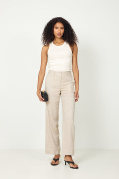 Tania-Rita Mw Wide Pant - Nomad Melange
