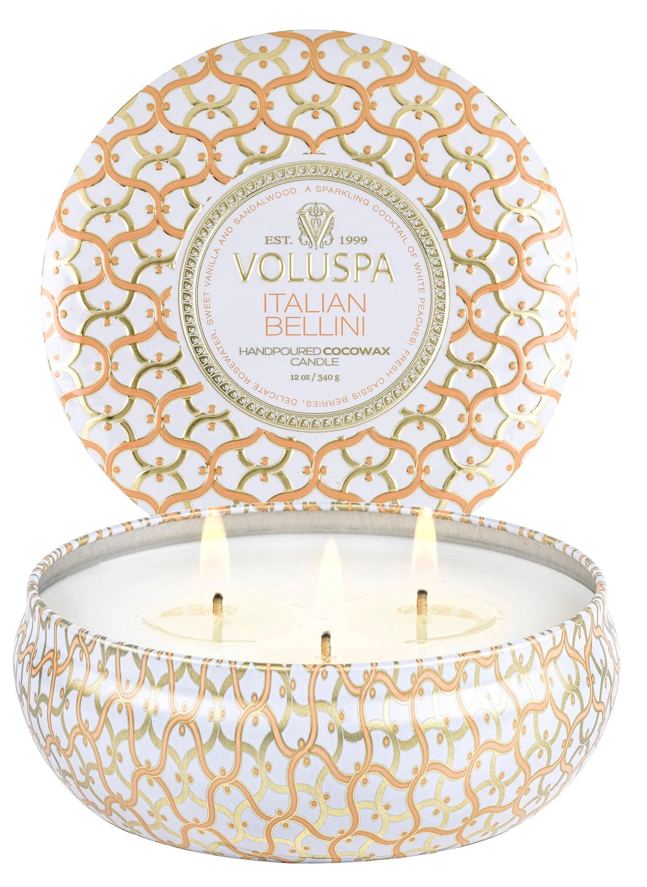 3 Wick Tin Candle - Italian Bellini