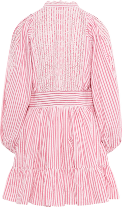 Seersucker Mini Dress - Pink Stripe