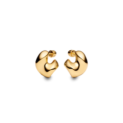 Saddle Earrings Small - Gold