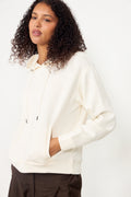 Ima Q Icon Hood Sweatshirt - Egret