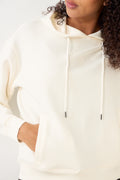 Ima Q Icon Hood Sweatshirt - Egret