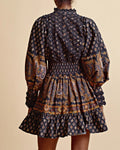Décorated Poplin Mini Dress - Paisley