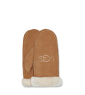 UGG W Sheepskin Embroidered Mitten - Chestnut
