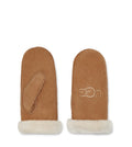 UGG W Sheepskin Embroidered Mitten - Chestnut