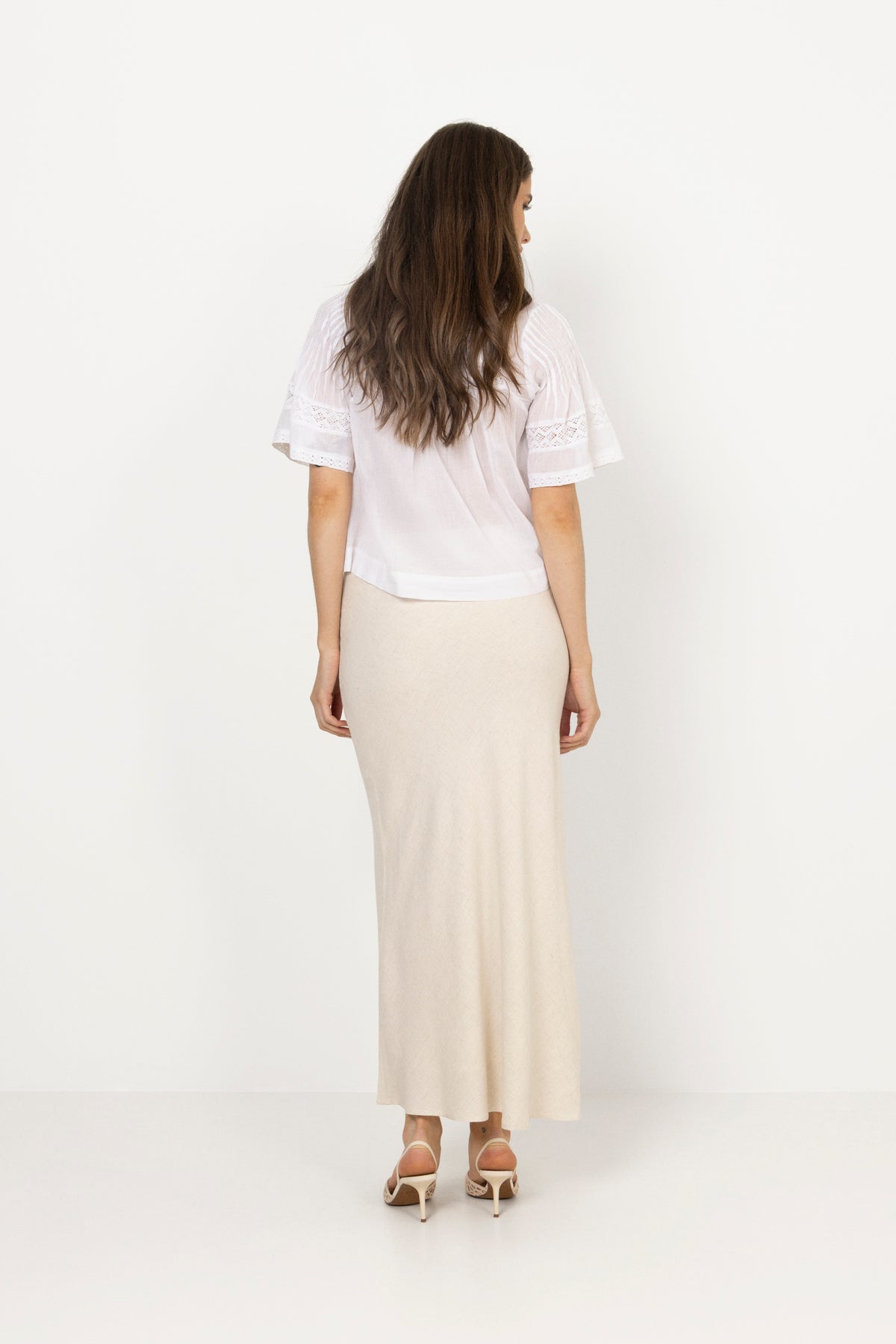 Siama S Voile Blouse - Vit