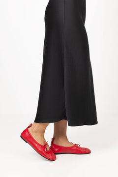 Rosalind Leather Ballet Flats - Red