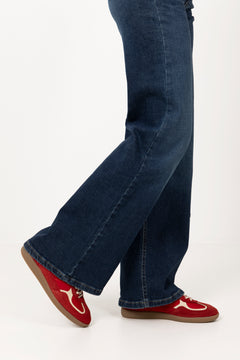 Rife Leather Sneakers - Sheen Red