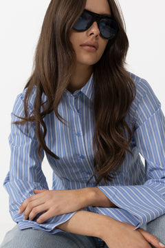 Rosa Stripe Shirt - Blue