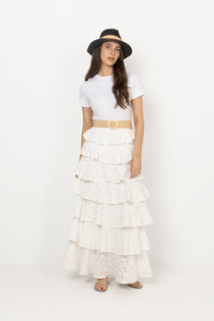 Angel Maxi Skirt - White