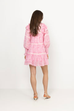 Ellie Paisley Dress - Pink Paisley