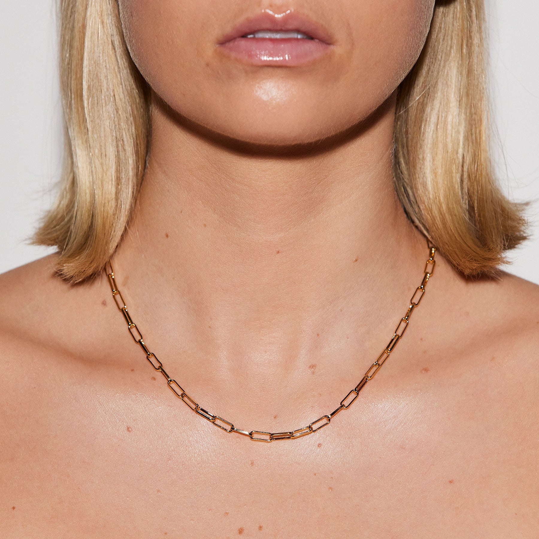 Thick Chain Necklace - Guld