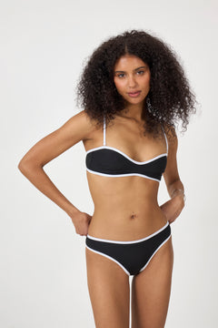 Ribbed Bikini Bottom - Black