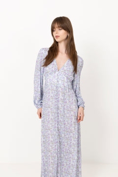 Lilith Maxi Dress - Cinthia Blue Print