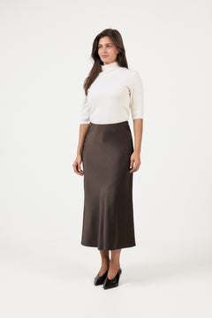 Lena Hw Midi Skirt - Delicioso