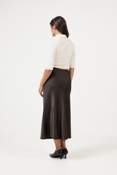 Lena Hw Midi Skirt - Delicioso