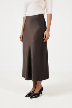 Lena Hw Midi Skirt - Delicioso