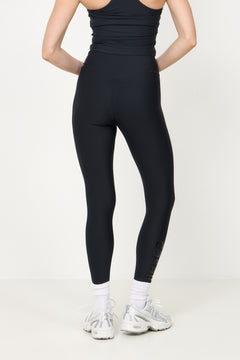 Graphic High Waist Tights - Black