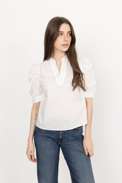 Roella Poplin Blouse - White