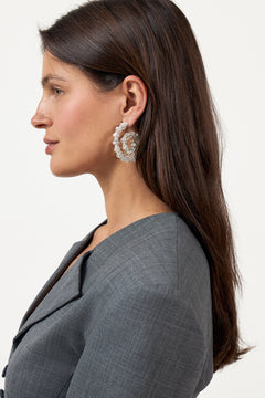 Spiral Hoops - Silver