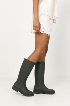 Unisex Downpour Tall Boot - Dark Olive