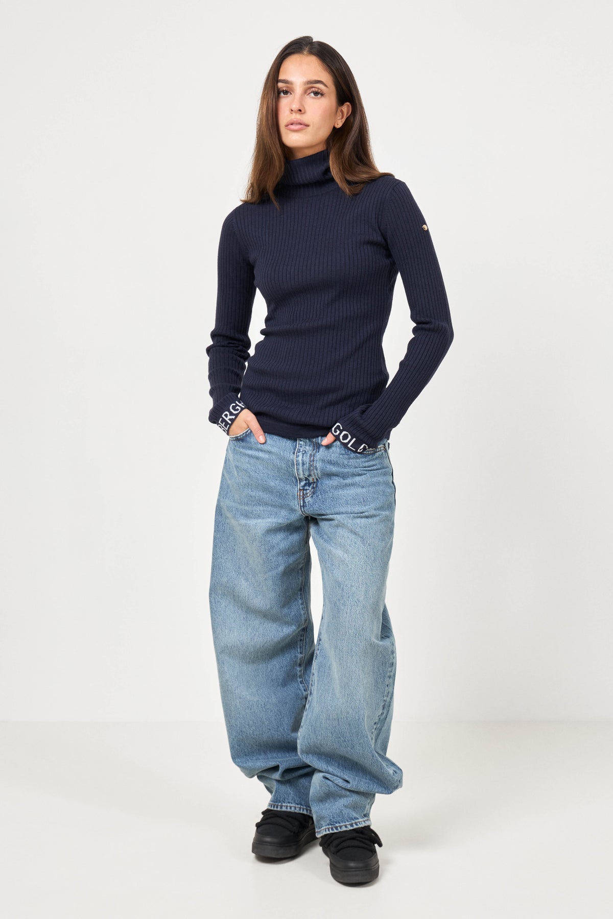 Mira Long Sleeve Knit Sweater - French Blue