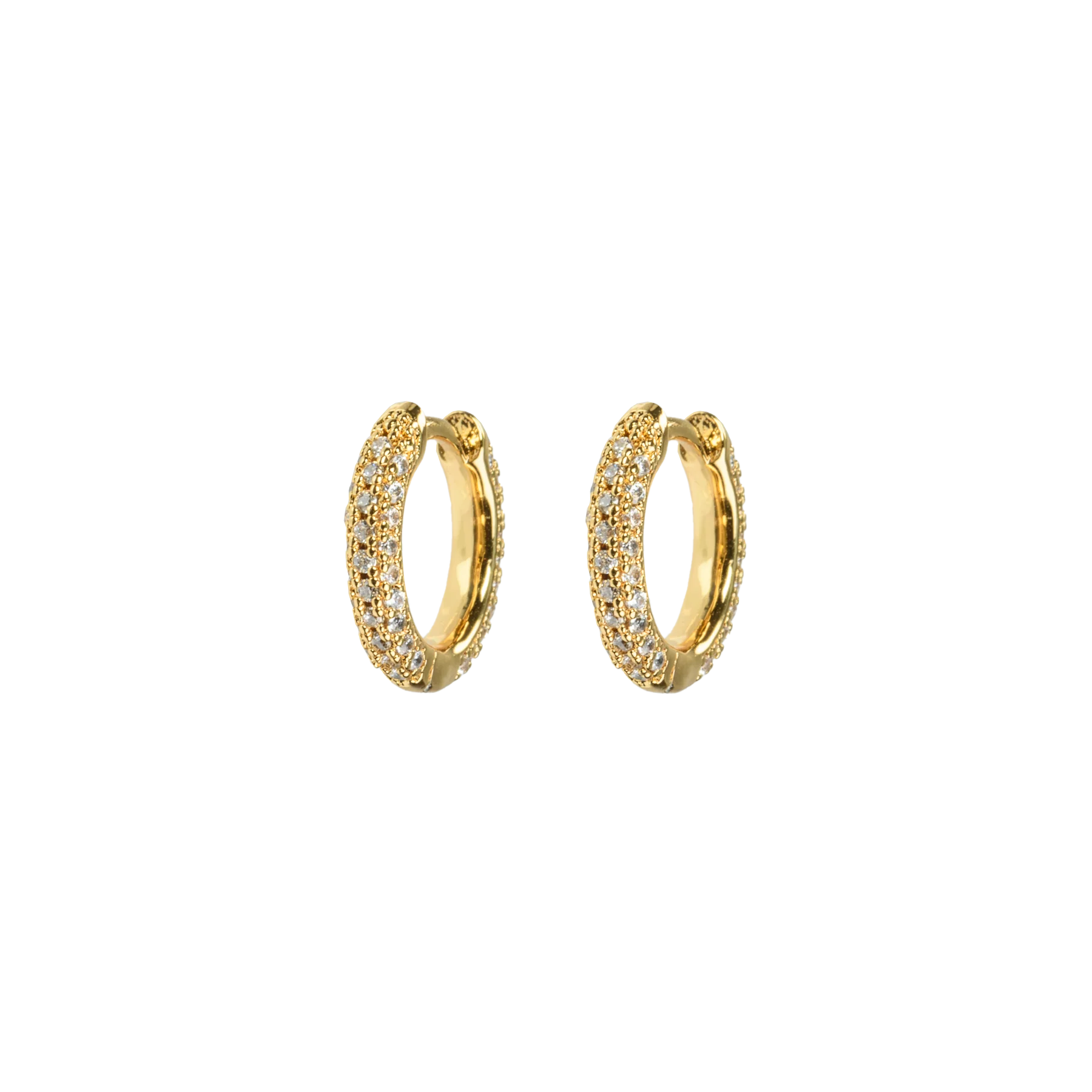Small Stone Covered Hoops