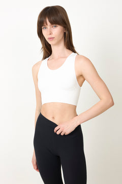 Seamless Sportsbra Medium Support - Pure White
