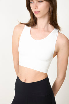 Seamless Sportsbra Medium Support - Pure White