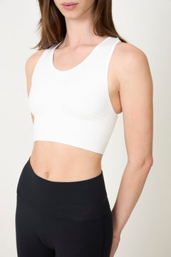 Seamless Sportsbra Medium Support - Pure White