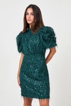 Yasilza 2/4 Sequin Dress - Ponderosa Pine