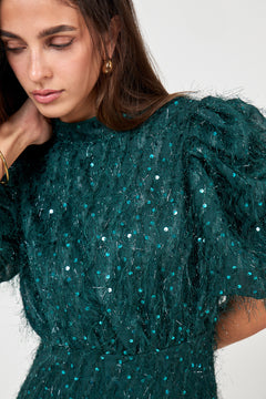 Yasilza 2/4 Sequin Dress - Ponderosa Pine