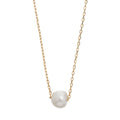 Pearl Necklace And Earrings Gift Set - Guld