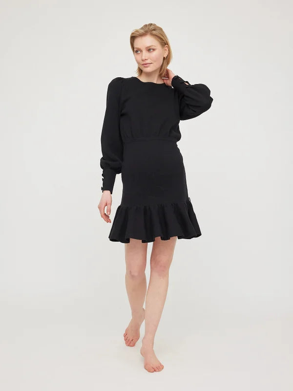 Florence Merino Dress - Svart