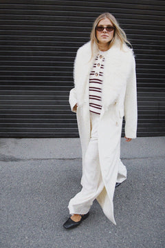 Isabella Wool Maxi Coat - Creme