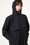 Scandi Trench Rain Coat - Svart