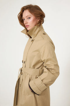 Anastasia Trench Coat - Beige