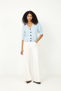 Yasfonny 2/4 Knit Cardigan - Skyway