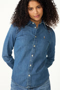 Long Sleeve Button Front Shirt - Merced Wash