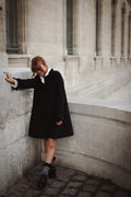 Cord Coat Dress - Svart
