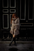 Knit Frill Skirt - Beige Melange
