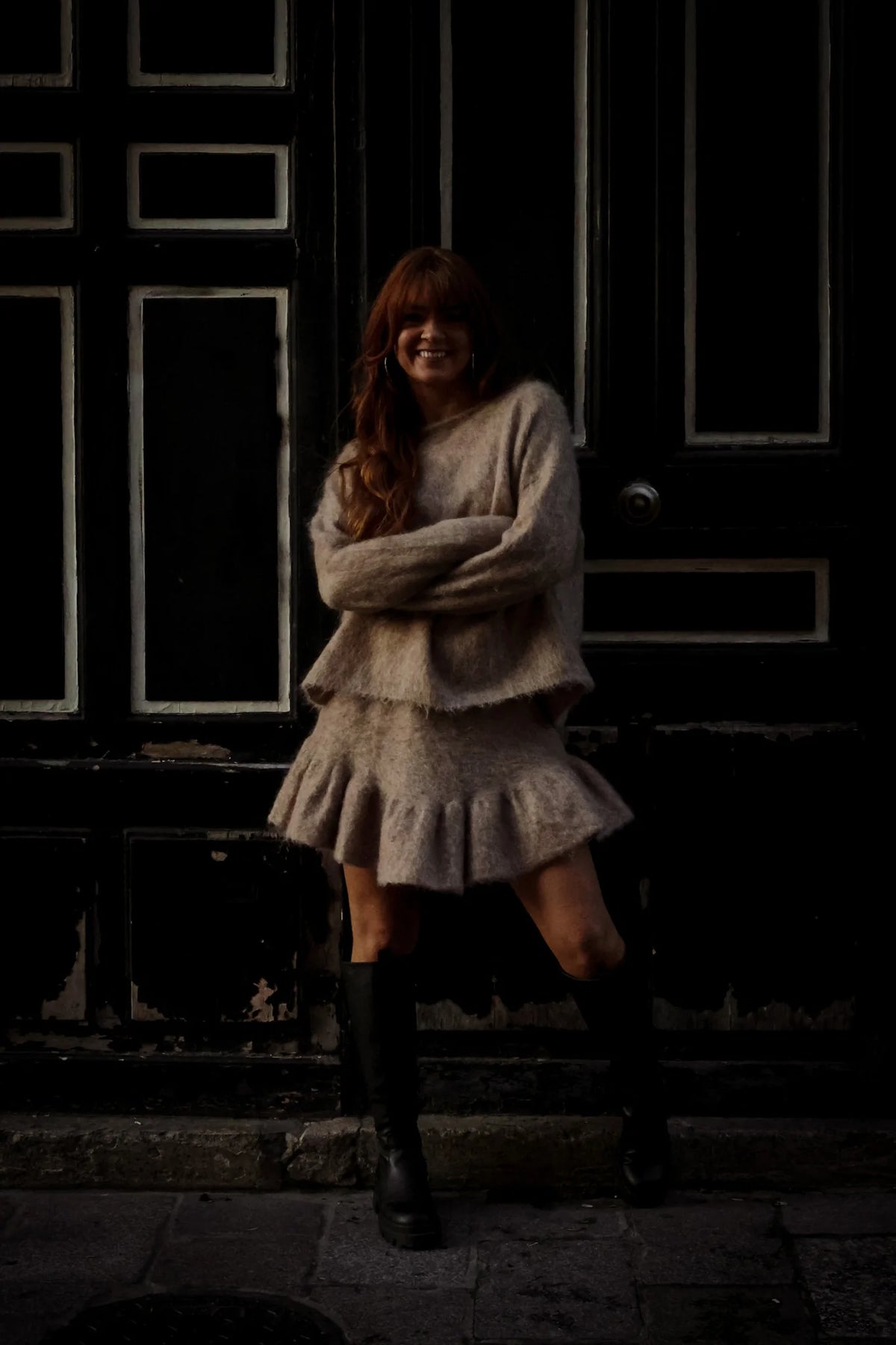 Boxy Sweater - Beige Melange