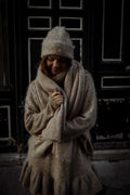Boxy Beanie - Beige Melange