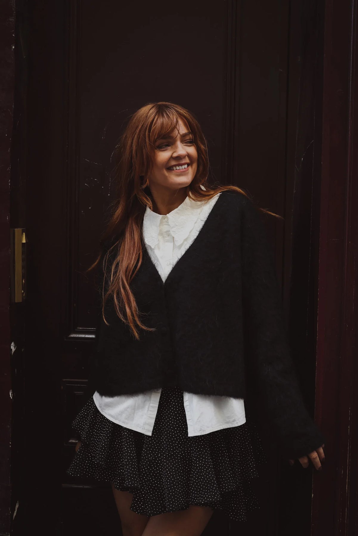 Boxy Cardi Sweater - Svart