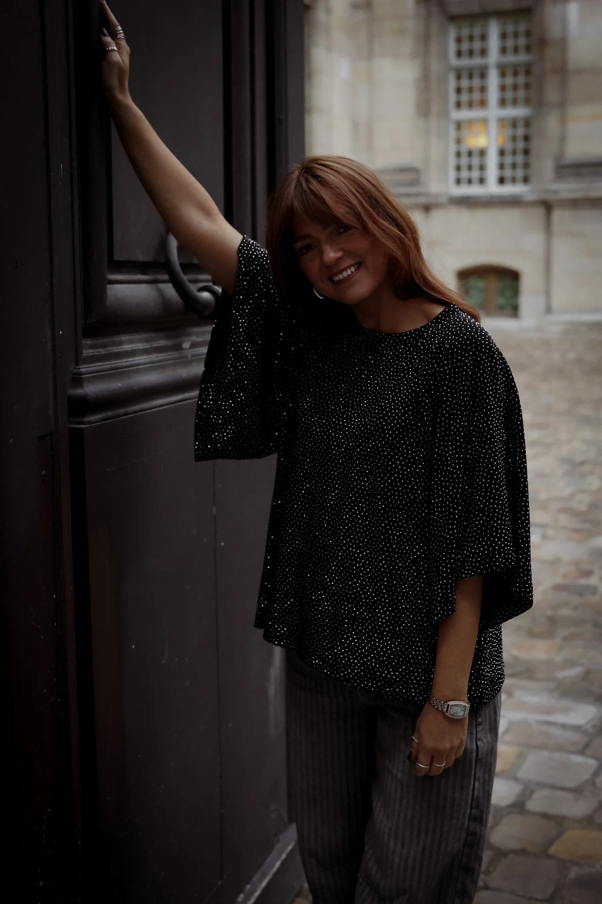Stardust Top - Svart & Silver