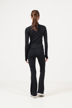 Nolana Zip Blouse - Black