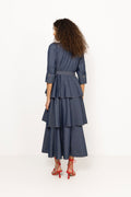 byTiMo Denim Shirt Dress - Mörkblå