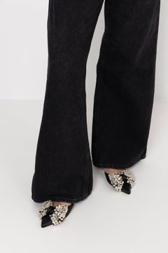 Sloane St. - Blk Satin